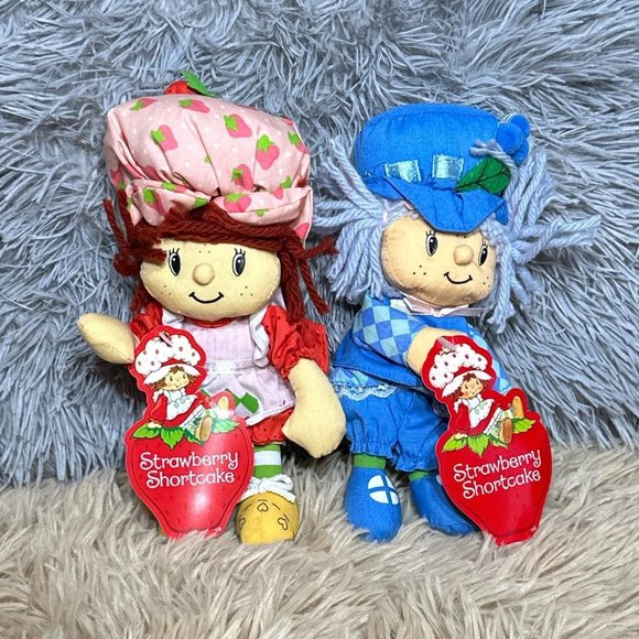 strawberry shortcake Other - 2003 STRAWBERRY SHORTCAKE AND BLUEBERRY MUFFIN Plush